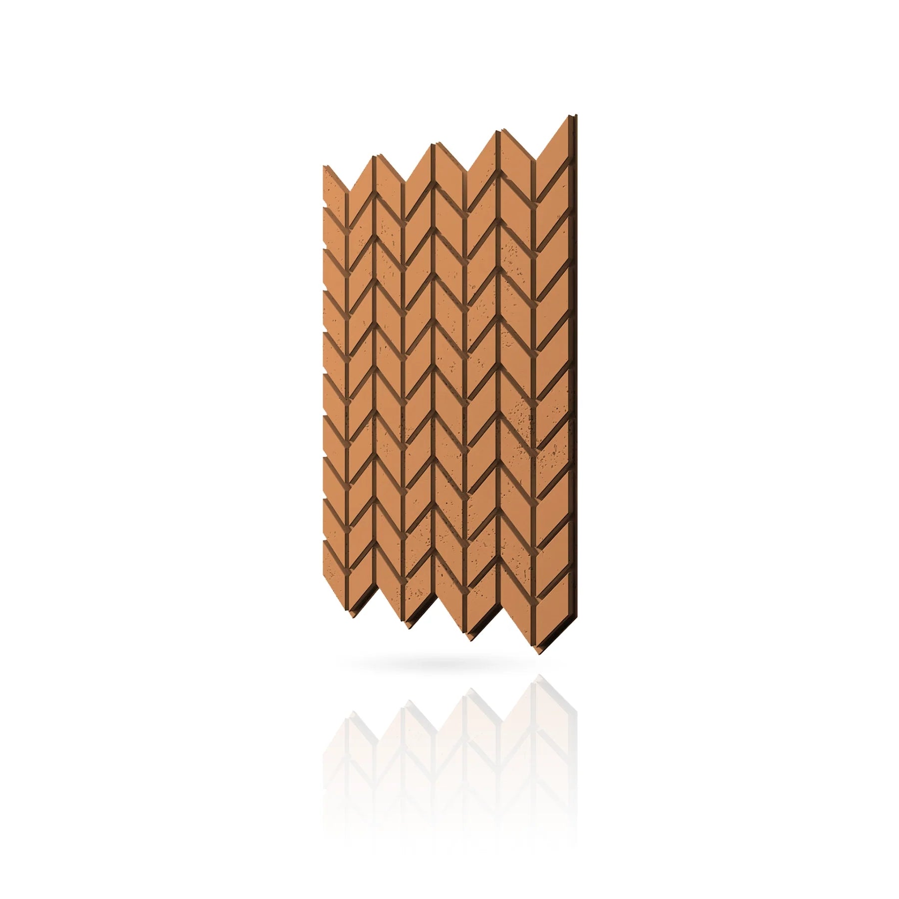 Concrete Cladding - HERRINGBONE S Wall Panels colour swatch on white background DecorMania.eu